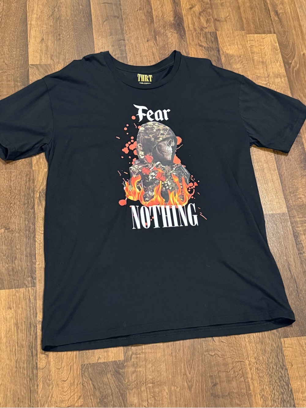 Thrt Black "Fear Nothing" Graphic Short Sleeve Tee